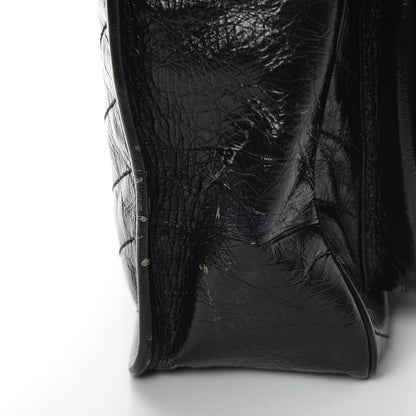 Saint Laurent Crinkled Calfskin Matelasse Monogram Large Niki Chain Satchel Black 20 of 20