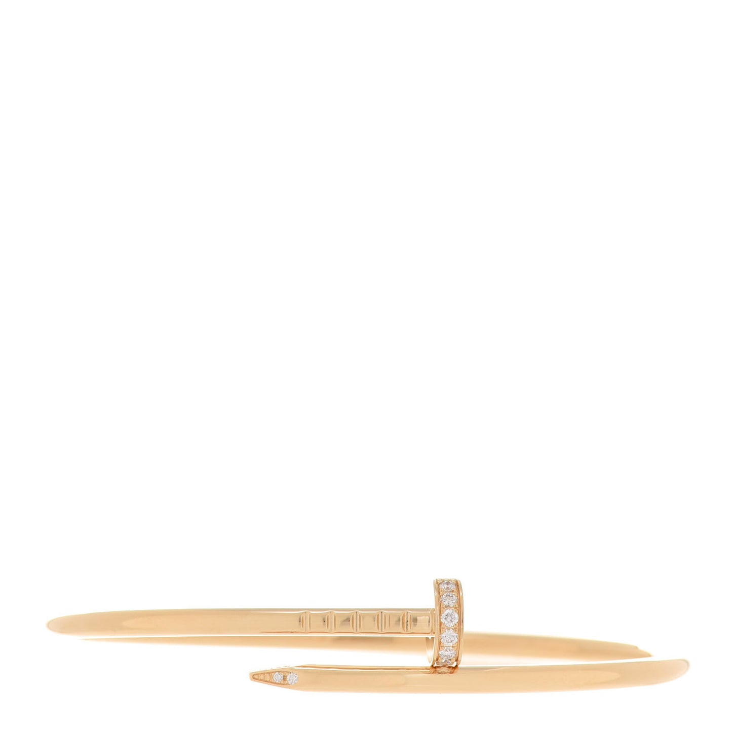 18K Yellow Gold Diamond Small Juste Un Clou Bracelet 15