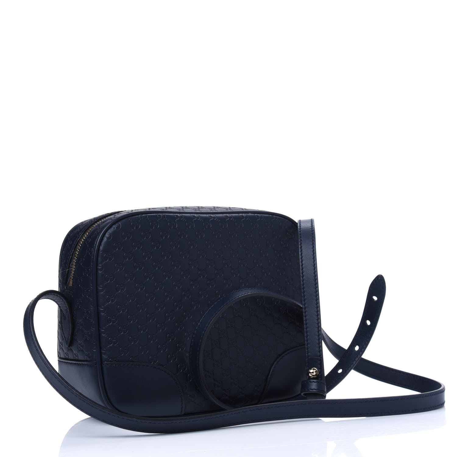 Gucci Soft Microguccissima Mini Bree Messenger Bag Blue 2 of 4
