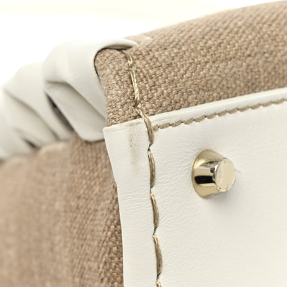 Chloe Calfskin Linen Medium Edith White 11 of 12