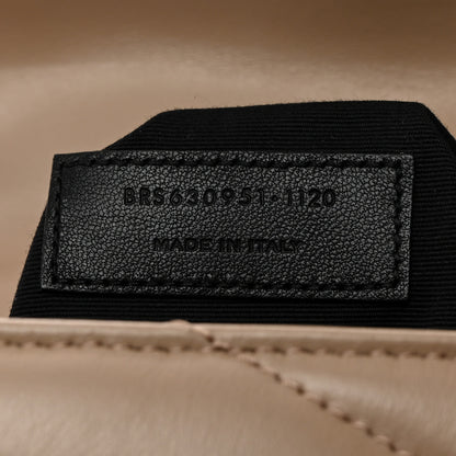 Saint Laurent Calfskin Y Quilted Monogram Toy Loulou Crossbody Bag Dark Beige 8 of 11