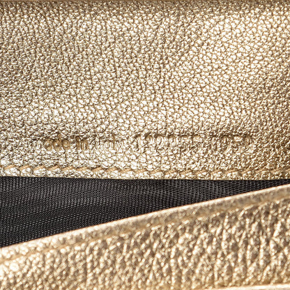 Saint Laurent Goatskin Studded Belle de Jour Long Wallet Gold 7 of 12