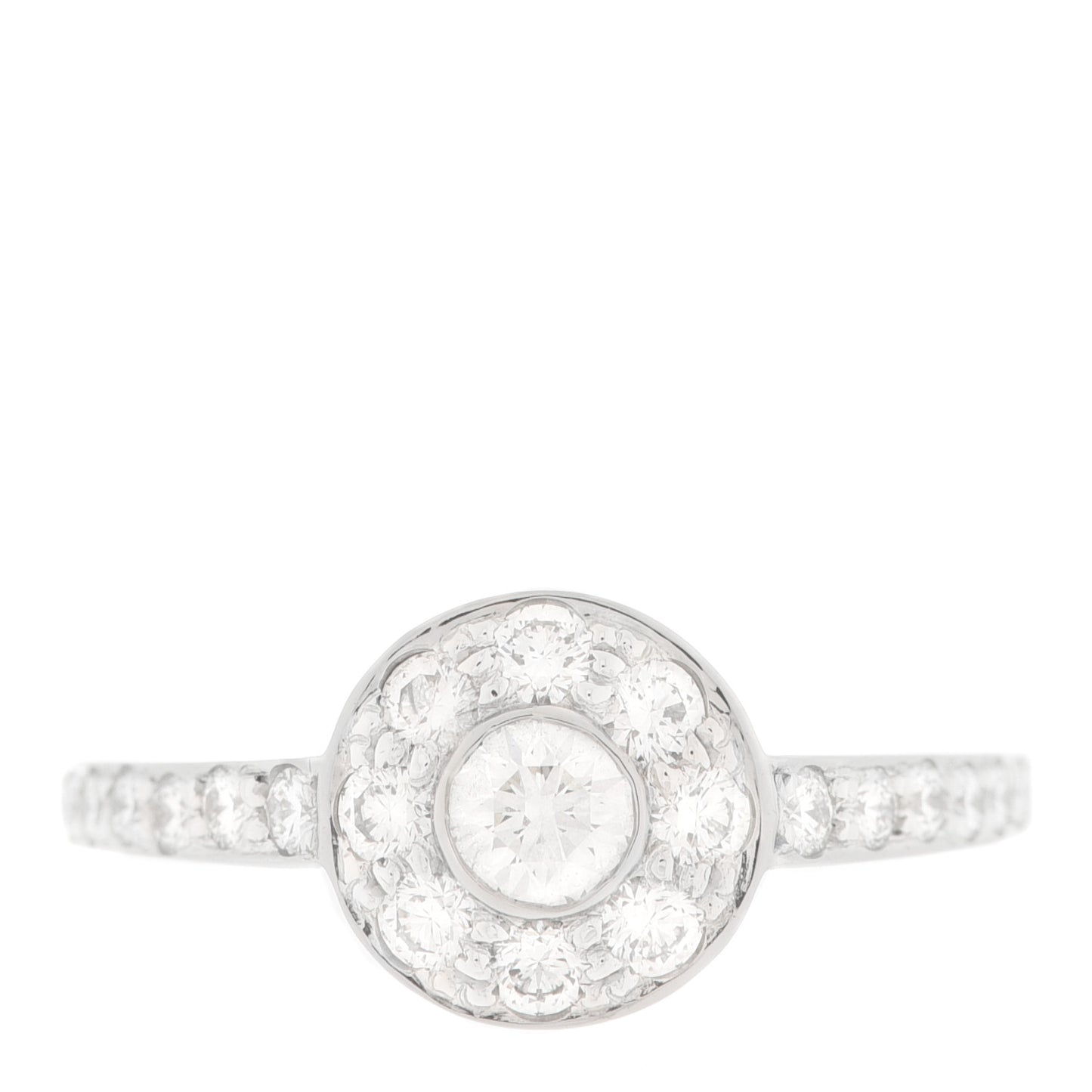 Platinum Diamond .15ctw Circlet Engagement Ring 53 6.5
