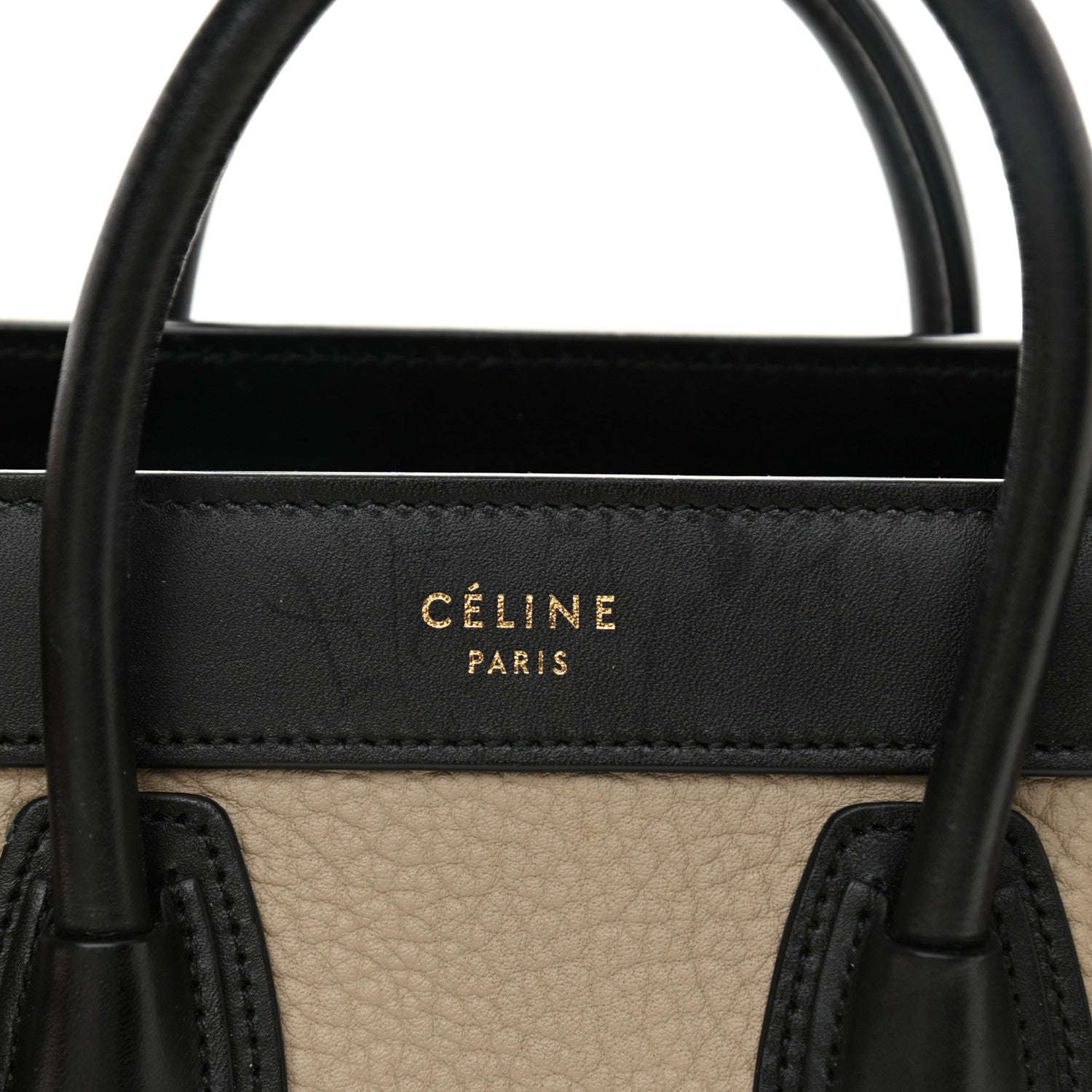 Celine Bullhide Calfskin Nubuck Nano Tri-Color Luggage Light Taupe 13 of 13