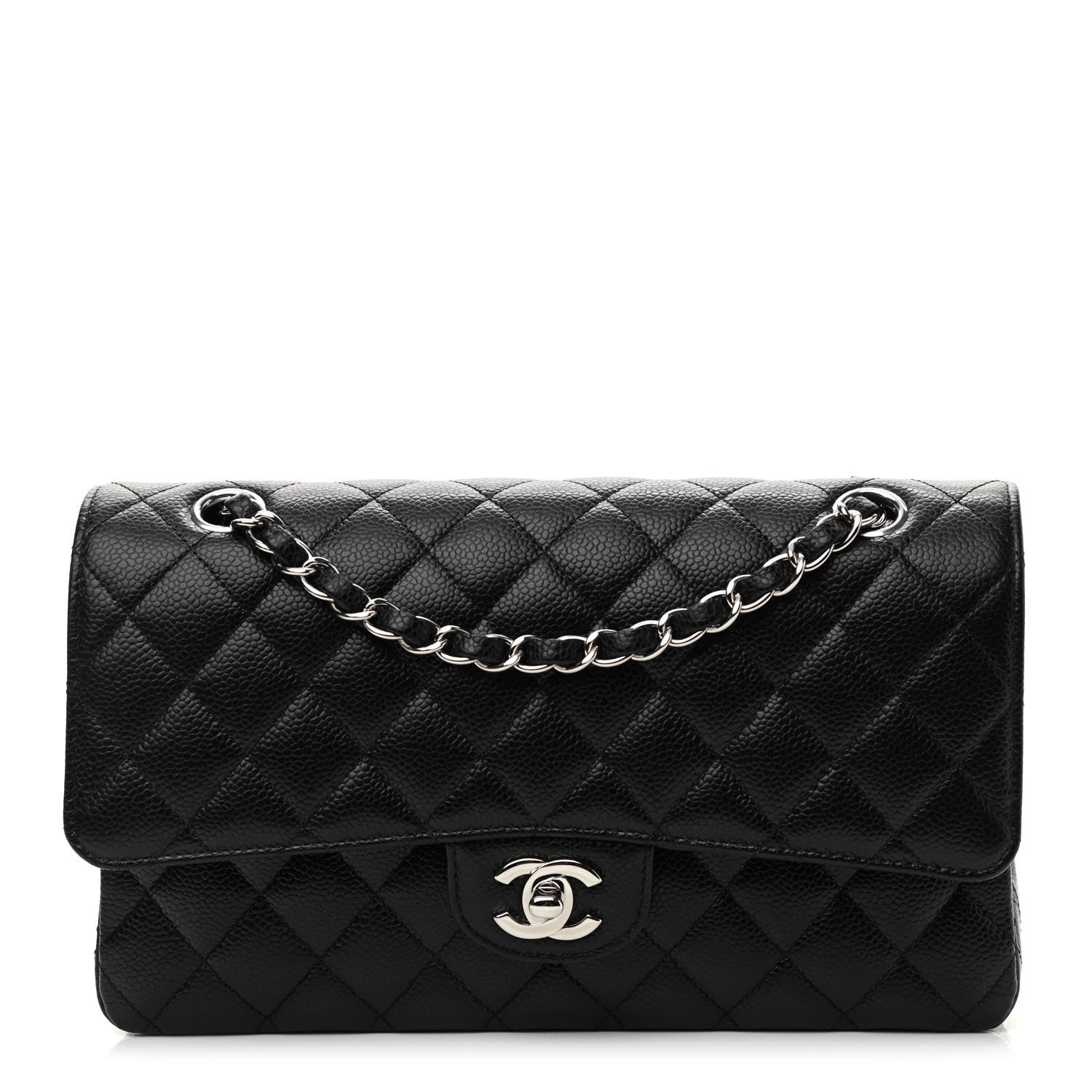Chanel Caviar Quilted Medium Double Flap Black 1 of 9