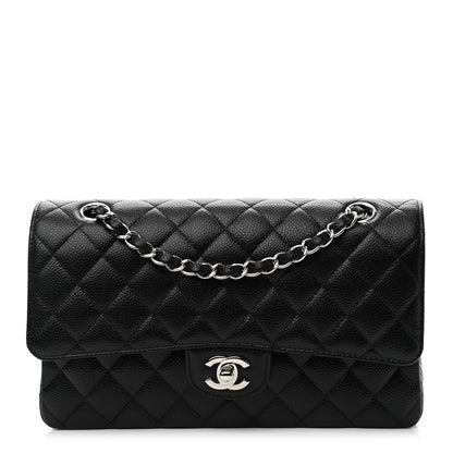 Chanel Caviar Quilted Medium Double Flap Black 1 of 9