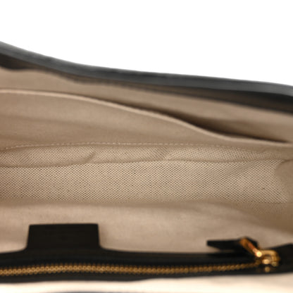 Gucci Boarded Dyana Lux Calfskin Bi-Color Small Jackie 1961 Hobo Mystic White Black 6 of 9