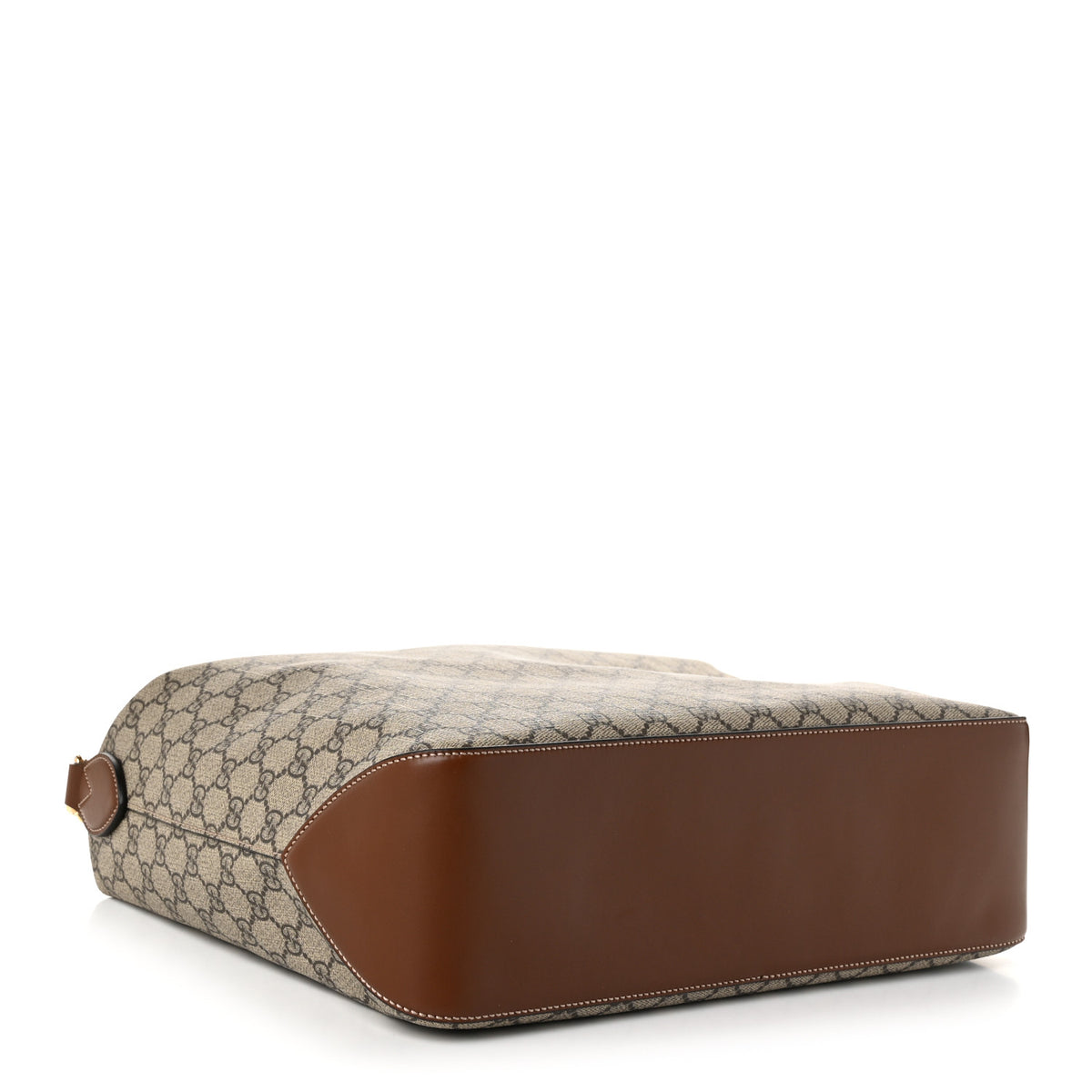 GG Supreme Monogram Large Linea A Hobo Light Brown