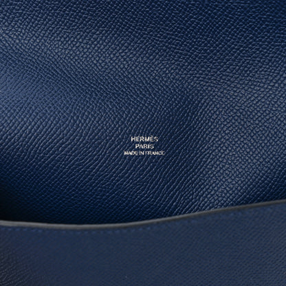 Hermes Epsom Hermesnap Wallet Bleu Navy 6 of 10