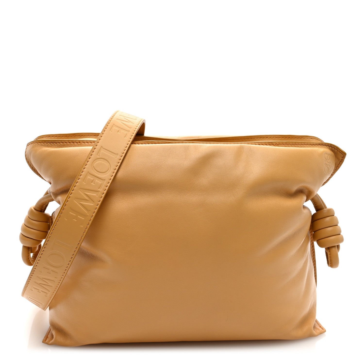 Loewe Calfskin Flamenco Puffer Knot Bag Camel 1 of 9
