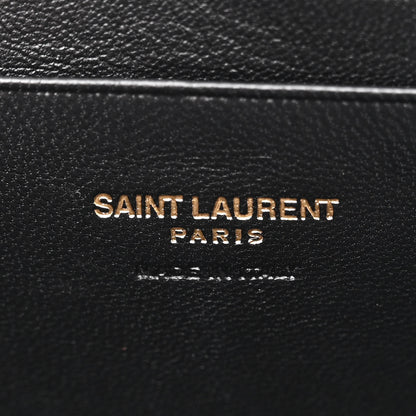 Saint Laurent Grain De Poudre Matelasse Monogram Mini Lou Camera Bag Black 6 of 12
