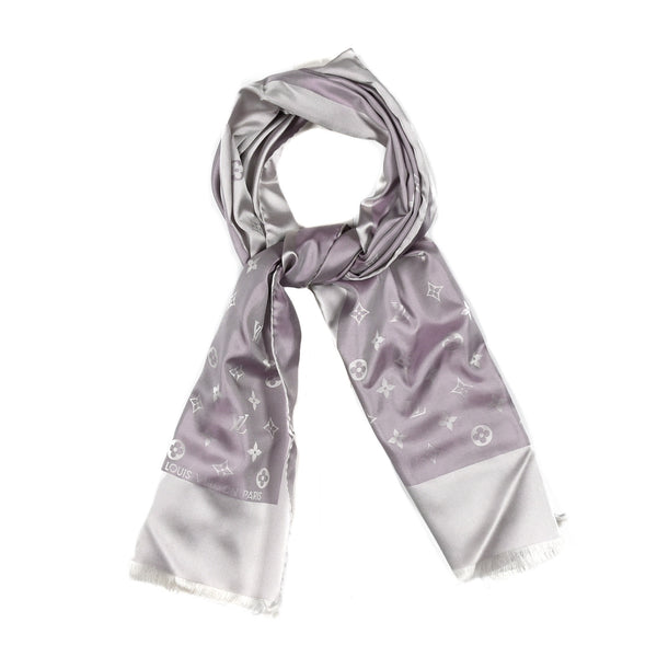 Louis Vuitton Silk Monogram Capri Scarf Lilac 1804536 – FASHIONPHILE