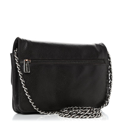 Chanel Caviar Timeless CC Wallet On Chain WOC Dark Brown 2 of 8