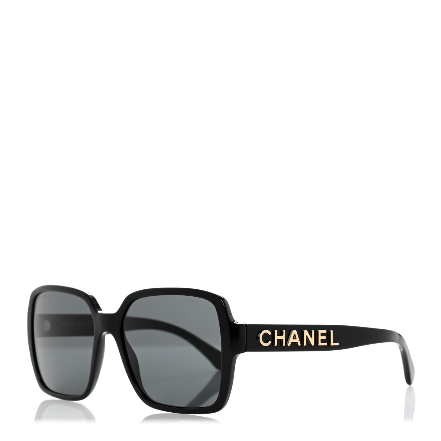 Acetate Polarized Square Sunglasses 5408 Black