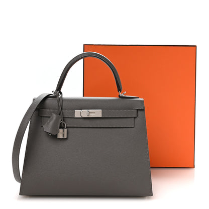 Hermes Epsom Kelly Sellier 28 Gris Misty 11 of 11