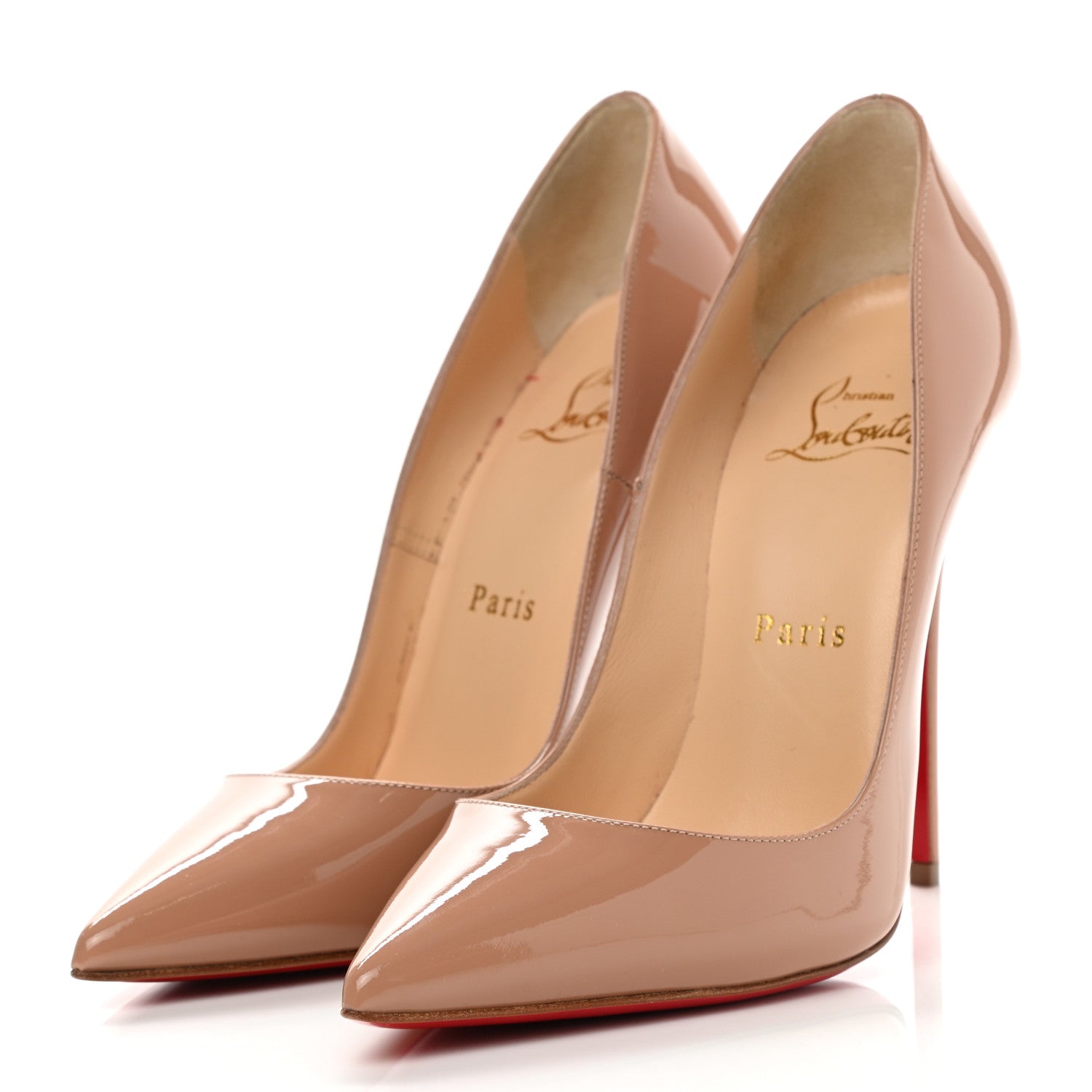 Christian Louboutin Patent So Kate 120 Pumps 36 Nude 3 of 8