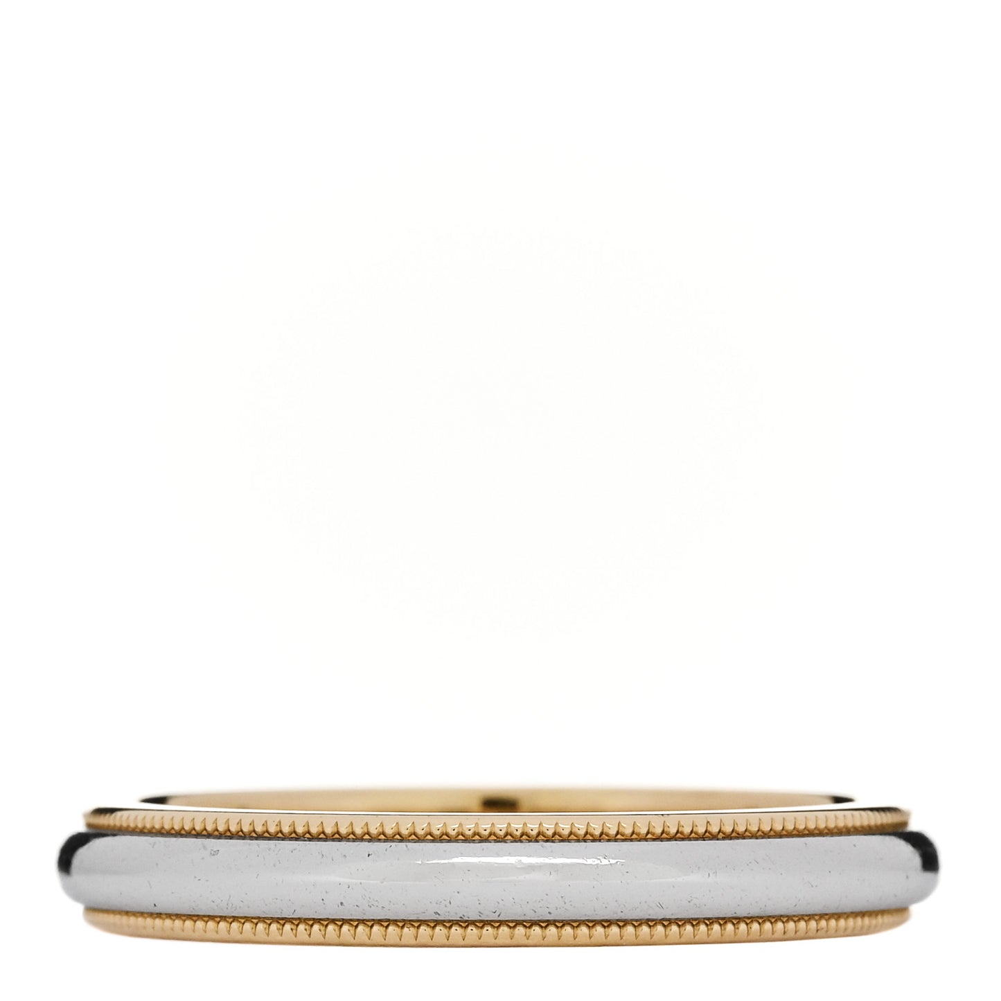Platinum 18K Yellow Gold 3mm Milgrain Wedding Band Ring 60 9