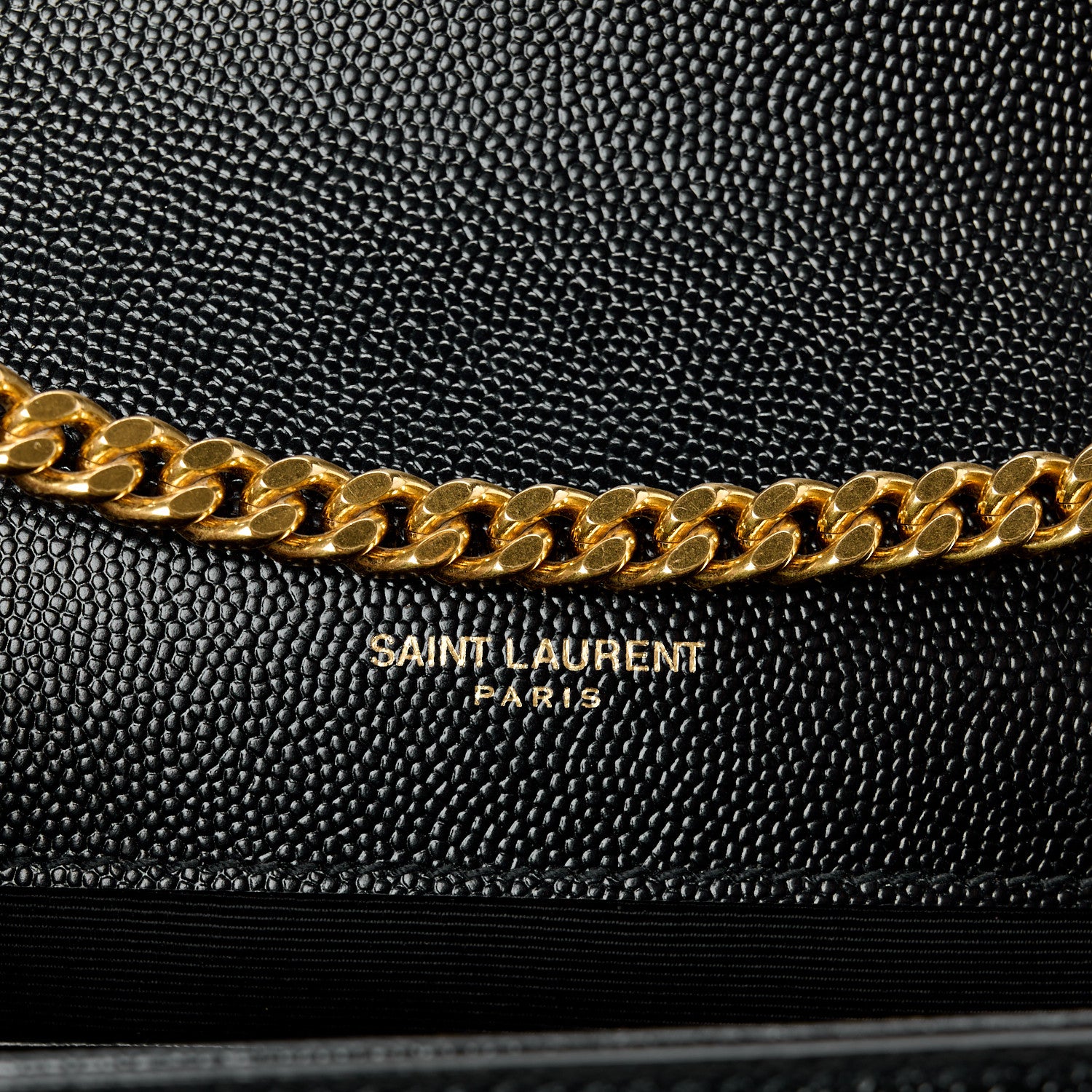 Saint Laurent Grain De Poudre Small Monogram Kate Satchel Black 6 of 12