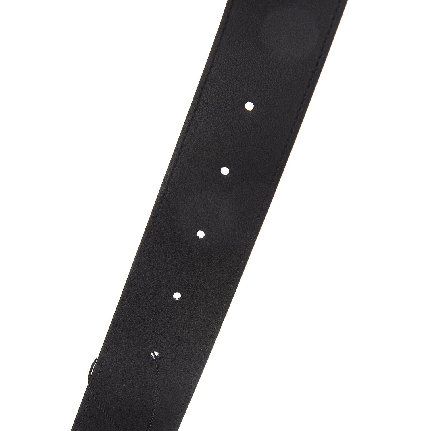 Gucci GG Supreme Monogram Selleria Calfskin Interlocking G 40mm Belt 115 46 Black 4 of 5