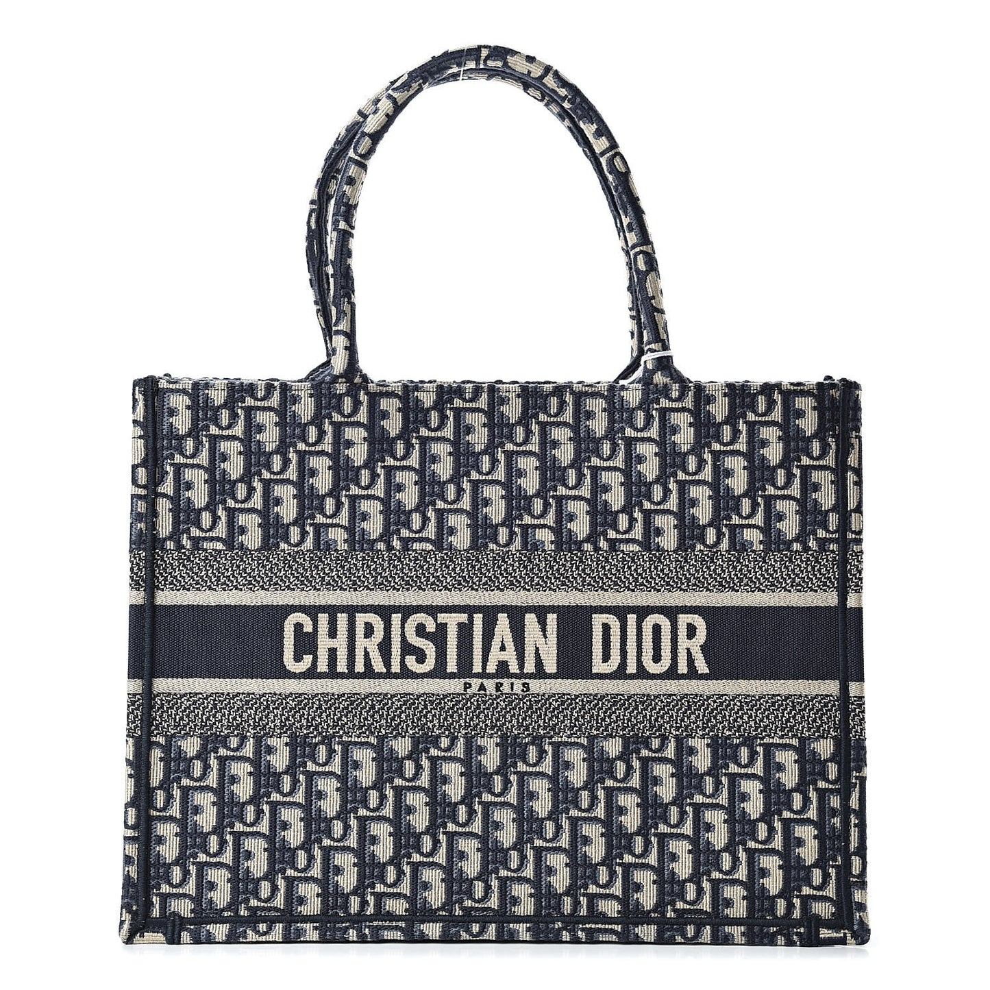 Oblique Medium Book Tote Blue Multicolor