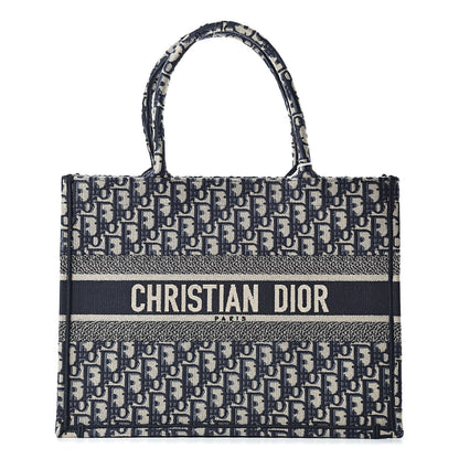 Christian Dior Oblique Medium Book Tote Blue Multicolor 1 of 10