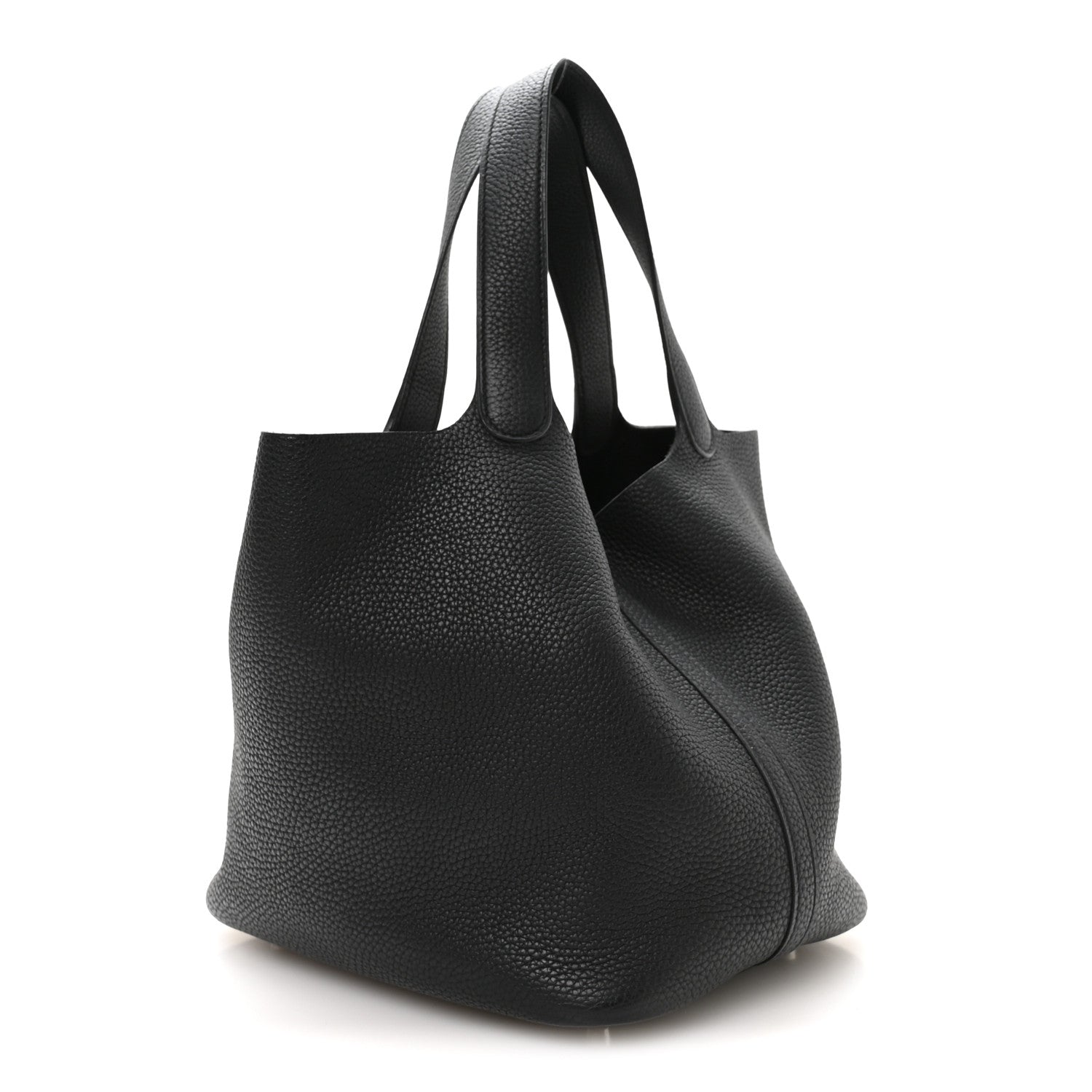 Hermes Taurillon Clemence Picotin Lock 22 MM Black 3 of 12