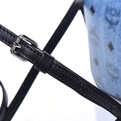 MCM Visetos Small Heritage Line Camera Crossbody Bag Munich Blue 15 of 15