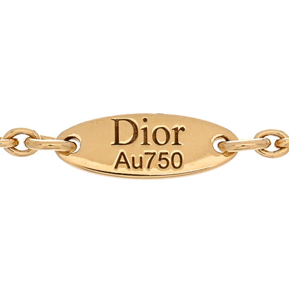 Christian Dior 18K Yellow Gold Diamond Mother of Pearl Rose Des Vents Bracelet 4 of 4
