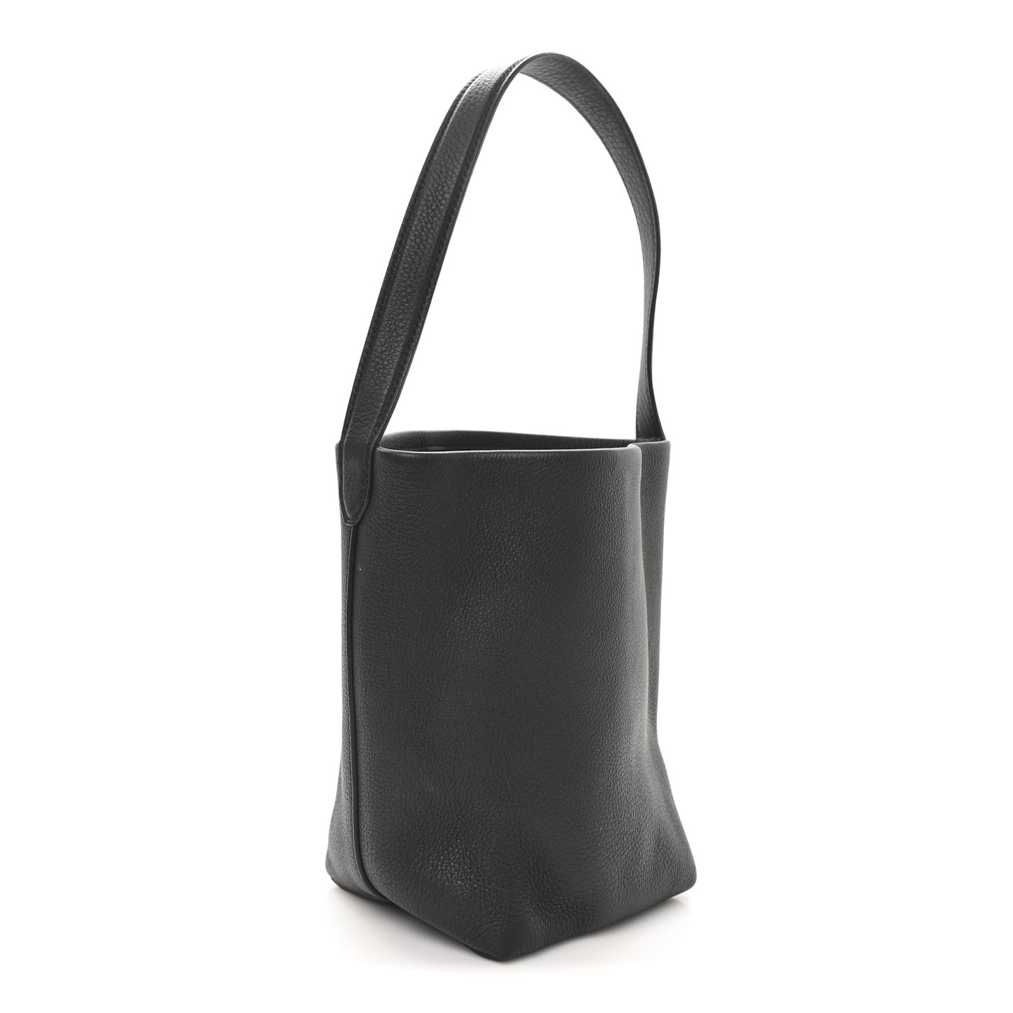 Grained Calfskin Small N/S Park Tote Black