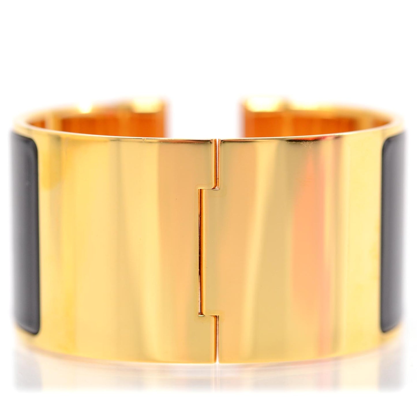 Enamel Clic Clac H Extra Large Bracelet Black
