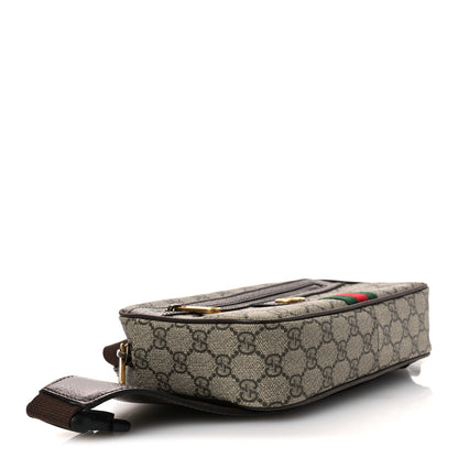 Gucci Soft GG Supreme Monogram Medium Ophidia Belt Bag  Dark Brown 4 of 10