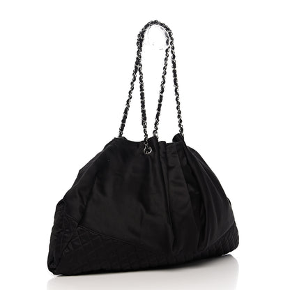 Chanel Satin Melrose Hobo Black 2 of 9