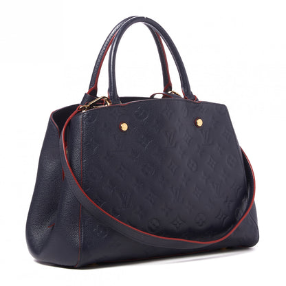 Louis Vuitton Empreinte Montaigne MM Marine Rouge 2 of 7