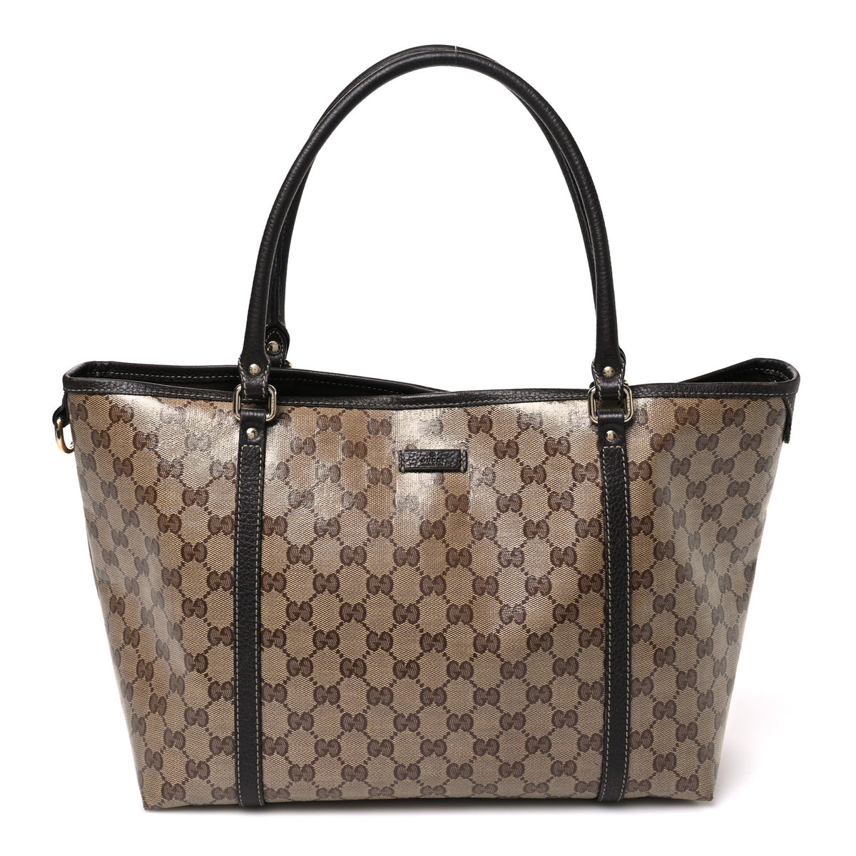 Crystal Monogram Medium Joy Tote Beige Ebony Testa di Moro