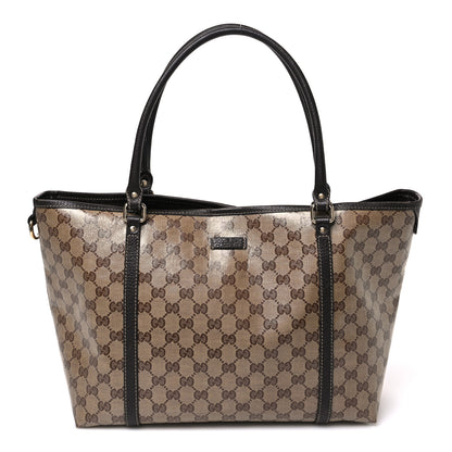 Gucci Crystal Monogram Medium Joy Tote Beige Ebony Testa di Moro 1 of 12