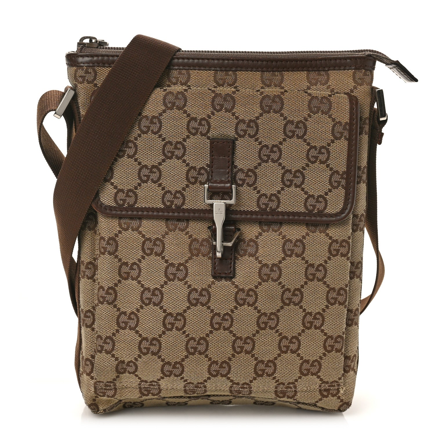Gucci Monogram Small Messenger Bag Brown 1 of 8