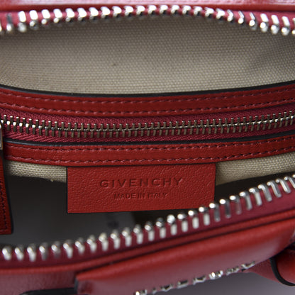 Givenchy Sugar Goatskin Mini Antigona Dark Red 6 of 8