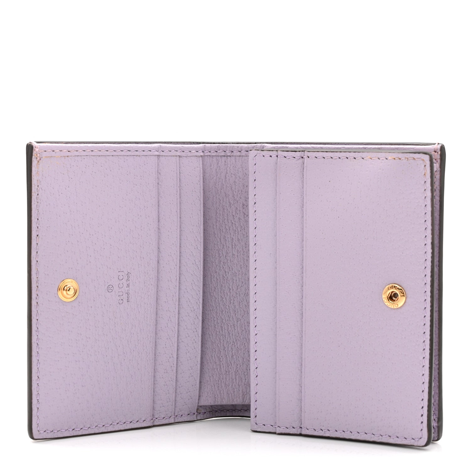 Gucci Monogram Jumbo GG Textured Dollar Calfskin Ophidia Card Case Beige Lapis 5 of 8