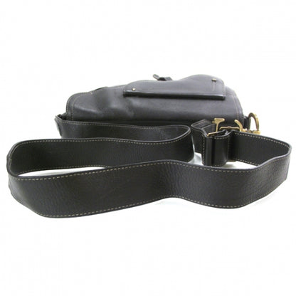 Christian Dior Leather Baudrier Saddle Bag Black 5 of 10