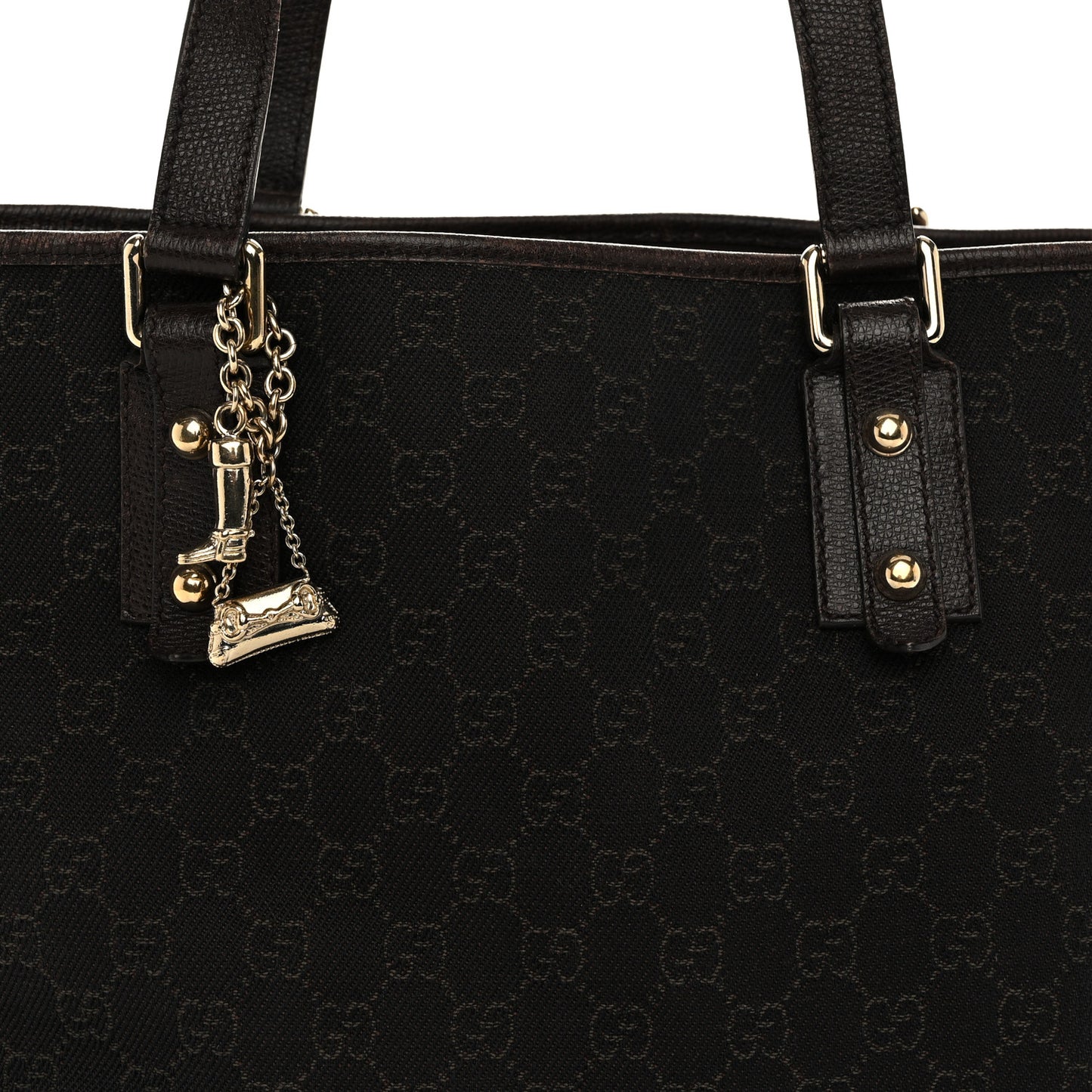 Denim Monogram Medium Jolicoeur Tote Dark Brown