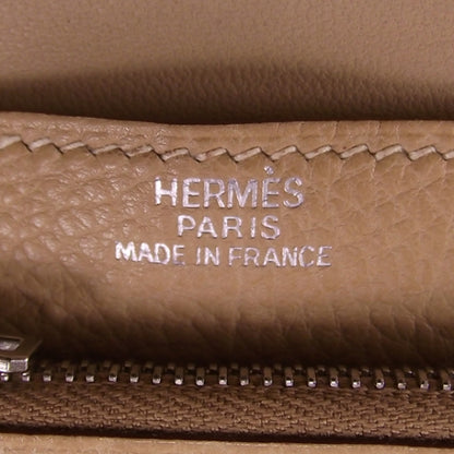 Hermes Evergrain Calfskin Dogon Wallet Biscuit 6 of 9