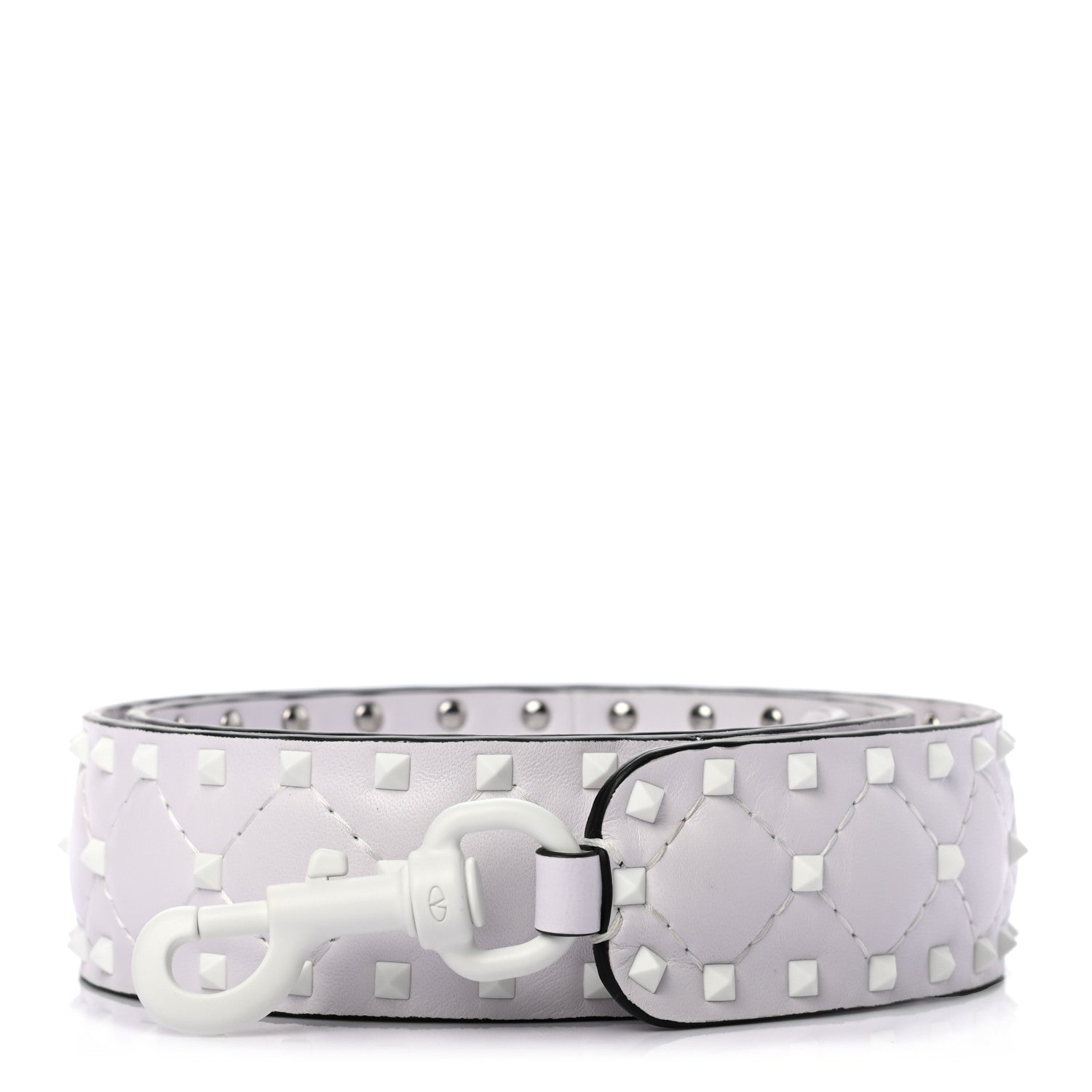 Valentino Garavani Lambskin Free Rockstud Spike Shoulder Strap Optic White 1 of 4