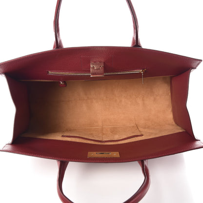 Jimmy Choo Grainy Calfskin Riley Tote Red 8 of 9