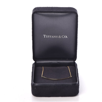 Tiffany 18K Yellow Gold Small T Smile Pendant Necklace 7 of 7