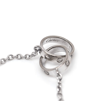 Cartier 18K White Gold Interlocking LOVE Bracelet 4 of 5