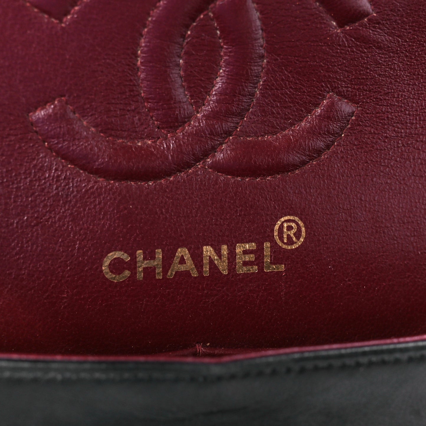 Lambskin Quilted Small Double Flap Black