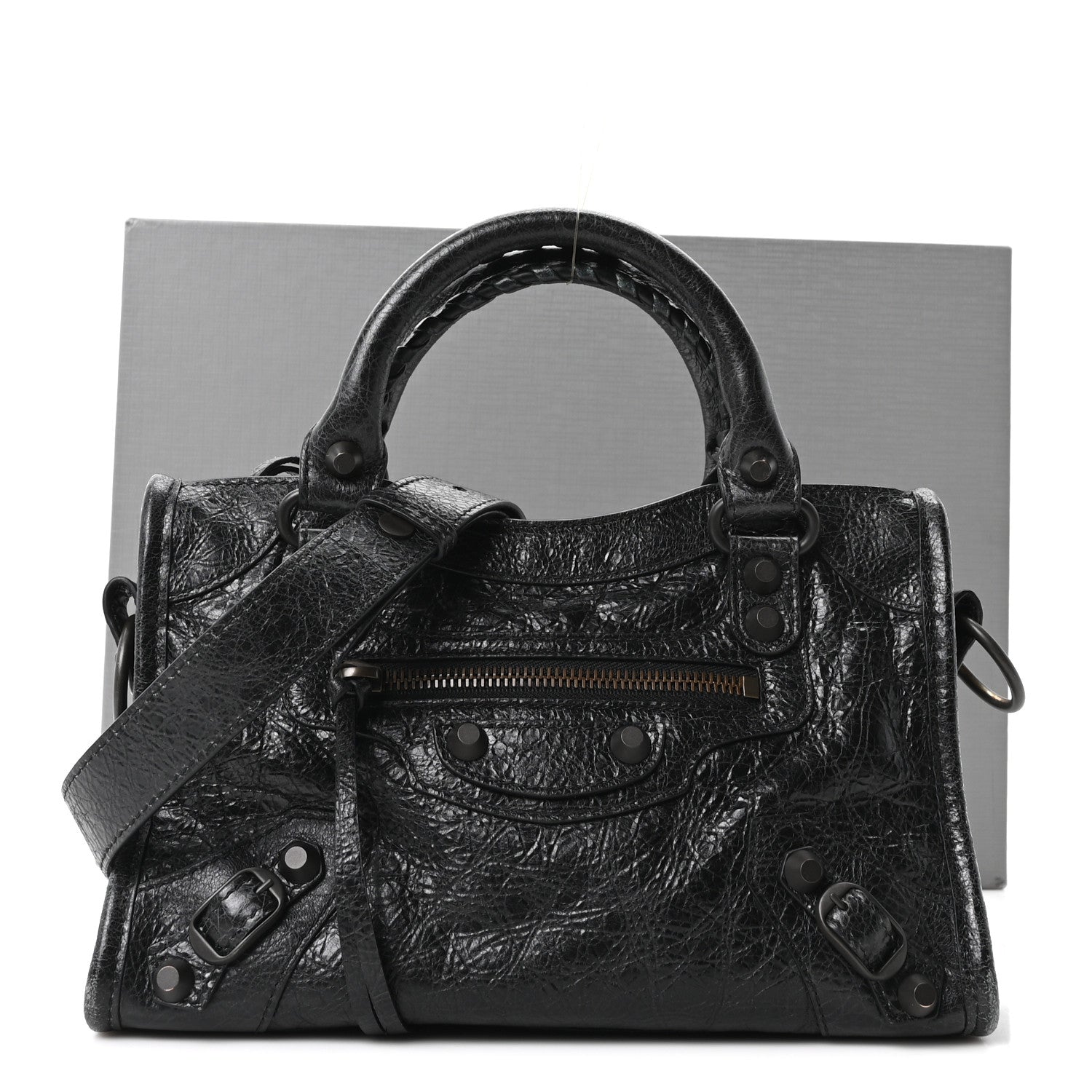 Balenciaga Agneau Arena Classic Hardware Le City Mini Black 11 of 11