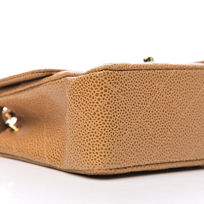 Chanel Caviar Quilted Mini Square Flap Beige 8 of 11