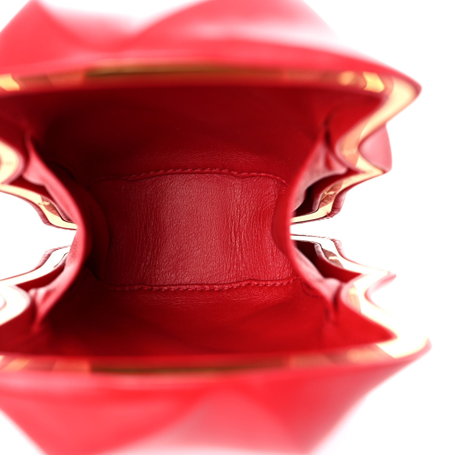 Bottega Veneta Calfskin The Whirl Bag Red 5 of 10