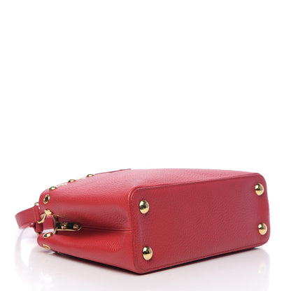 Louis Vuitton Taurillon Studded Capucines BB Rubis 3 of 8